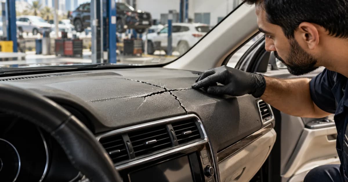 How to Repair a Car Dashboard Crack in the UAE?