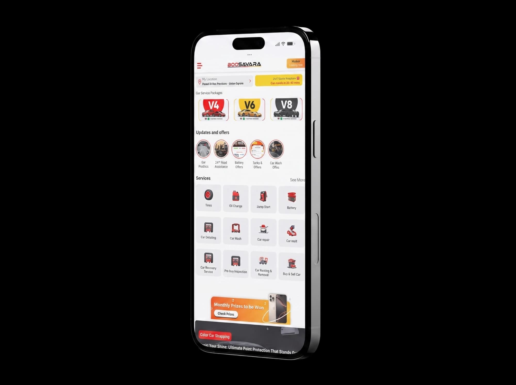 800Sayara mobile app for 24/7 roadside assistance and car service booking